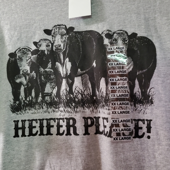 T shirt with " Heffer please" graphics  XX l - Picture 3 of 3